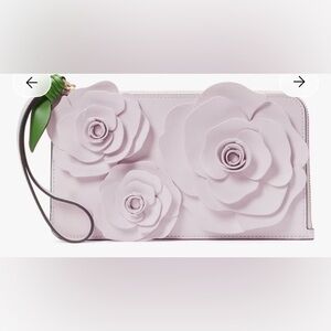 Kate Spade L Zip Wristlet, Pale Amethyst, NEW!